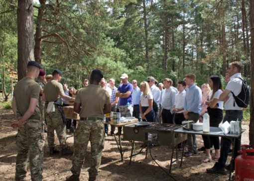 Visitors had the opportunity to learn about the equipment that is used to cater for large numbers of troops in the field
